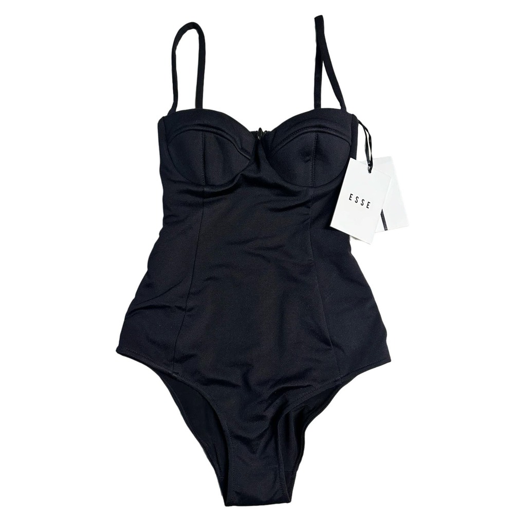 NEW! ‎ ESSE STUDIOS black bodysuit - size 6